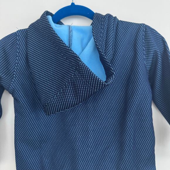 Nike Dri-Fit Zip Up Hooded Sweatshirt in Midnight Navy - Picture 6 of 7